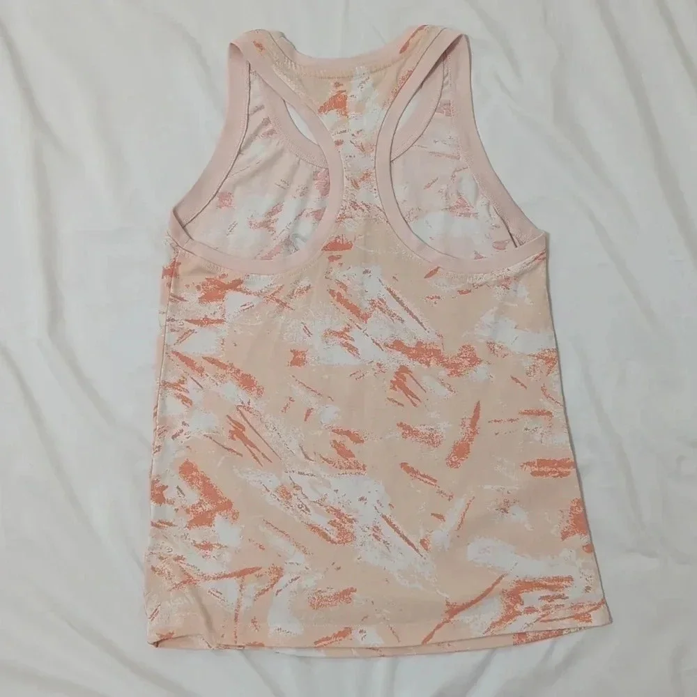 Nike Dri-Fit Muscle Shirt, Color Orange Camouflage Size XS